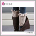 2015 Winter Kreative Elegante Frauen Knospe Beinlinge Strickende Socken